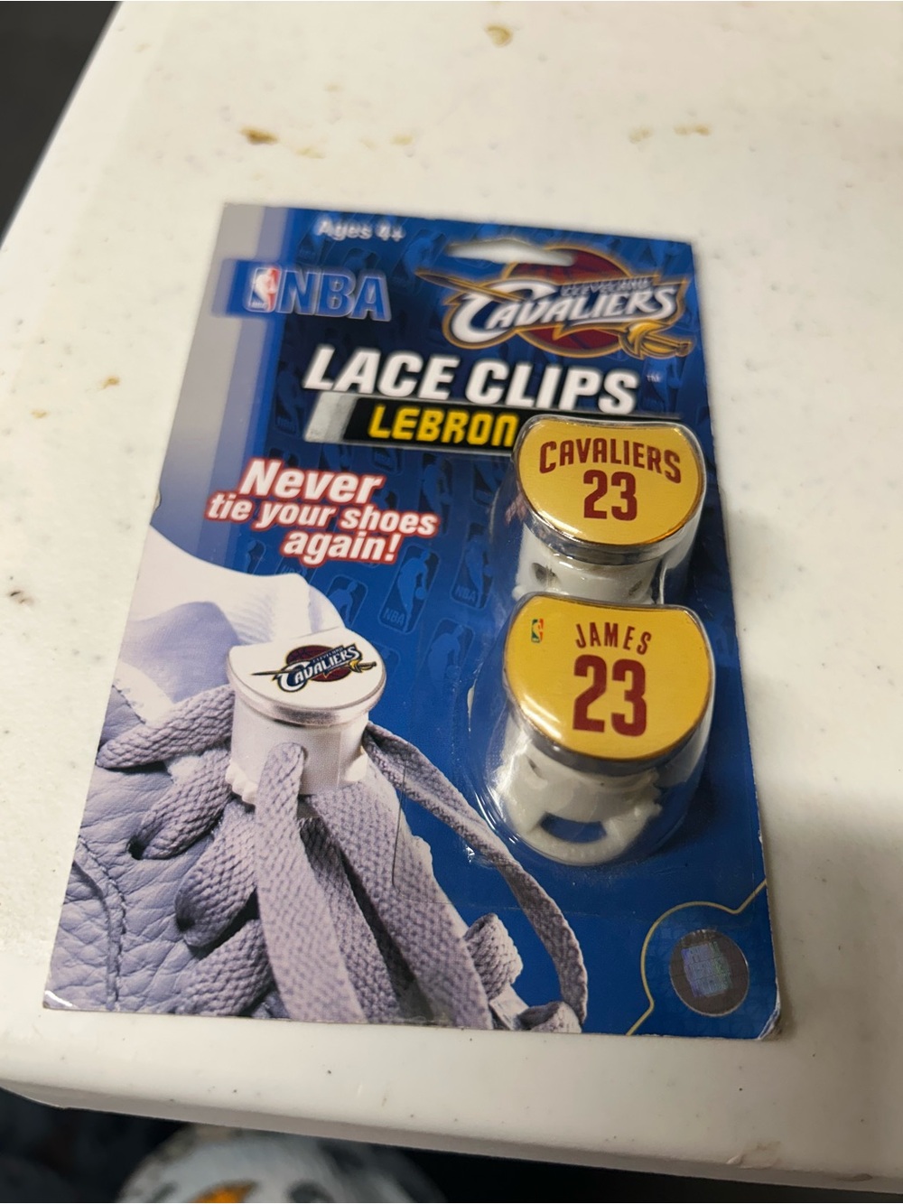 NBA Cavaliers Yellow James 23 Lace Clips